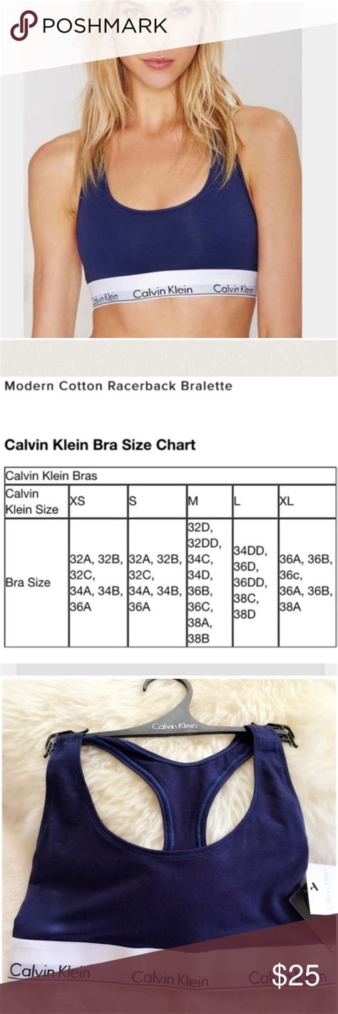 calvin klein bralette size chart|calvin klein bra size chart.